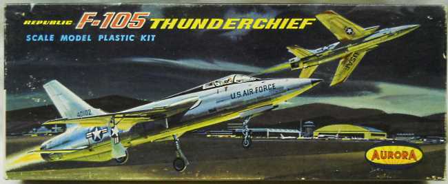 Aurora 1/78 F-105 Thunderchief, 123-130 plastic model kit